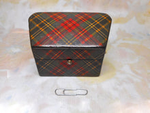 Load image into Gallery viewer, An unusual Tartan Ware sewing box /etui. c 1860
