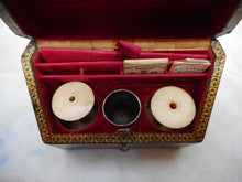 Load image into Gallery viewer, SOLD…..An unusual Tartan Ware sewing box /etui. c 1860
