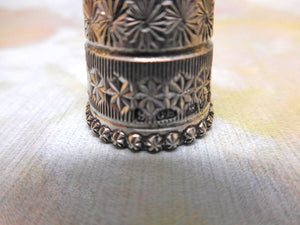 SOLD…….A pretty silver thimble Charles Horner Chester 1901.