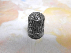 SOLD.......An Irish bog oak thimble. c 1880