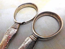 Load image into Gallery viewer, SOLD…….A pair of 18th century engraved close plated scissors. c 1780
