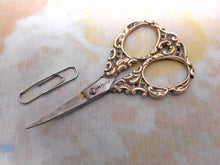 Load image into Gallery viewer, A pair of silver handled manicure scissors. HM. 1901.
