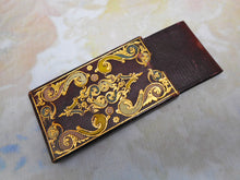 Load image into Gallery viewer, A tooled leather needle packet case with inner folder. c 1850
