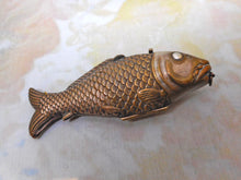 Load image into Gallery viewer, A French fish shaped etui with mini silver tools. c 1870
