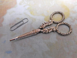 A pair of silver handled scissors. c 1830