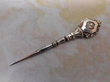 Load image into Gallery viewer, A silver stiletto / awl  from a French sewing set.  c1830
