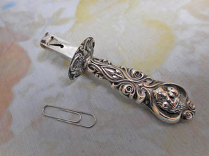 A silver sealing wax holder. c1900