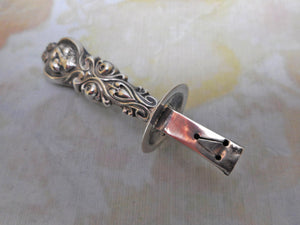 A silver sealing wax holder. c1900