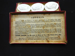 A set of Grand Tour plaster cameos of the first 12 Roman Emperors. c1830