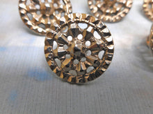 Load image into Gallery viewer, A set of 8 small silver buttons. c1900-1910
