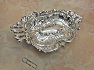 A single silver bonbon dish. HM 1899.