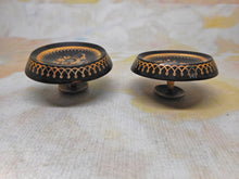 Load image into Gallery viewer, A pair of pique stud buttons set in shell. c1860
