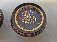 Load image into Gallery viewer, A pair of pique stud buttons set in shell. c1860
