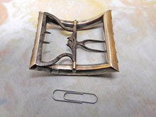 Load image into Gallery viewer, A single Georgian shoe buckle set with square pink pastes. c1780-1800
