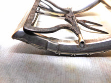 Load image into Gallery viewer, A single Georgian shoe buckle set with square pink pastes. c1780-1800
