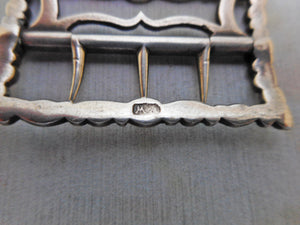 SOLD……..A Georgian silver stock buckle. 18thc