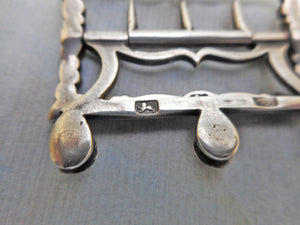 SOLD……..A Georgian silver stock buckle. 18thc