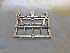 SOLD……..A Georgian silver stock buckle. 18thc