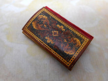 Load image into Gallery viewer, A Tunbridge Ware needle case inlaid with a dog. c1860
