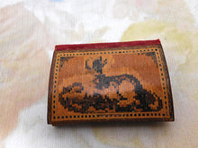 Load image into Gallery viewer, A Tunbridge Ware needle case inlaid with a dog. c1860
