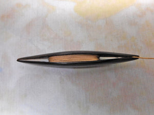 SOLD……A horn pique tatting shuttle. c 1860.