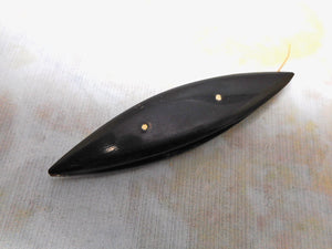 SOLD……A horn pique tatting shuttle. c 1860.