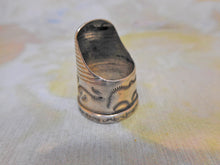 Load image into Gallery viewer, An engraved silver finger guard / thimble. Mid 19th century.
