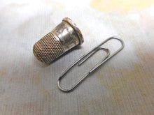 Load image into Gallery viewer, A very small silver thimble for a child. c 1840
