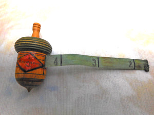 A Georgian Painted Tunbridge ware 'Brighton' tape measure. c1800- 1820