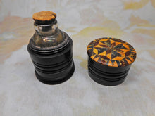 Load image into Gallery viewer, A Tunbridge Ware box fitted with an ink well / sander. c 1840
