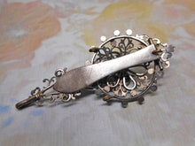 Load image into Gallery viewer, A silver plated chatelaine clip-no attachments. c1880
