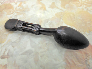 A wooden 'love spoon' -hand made Welsh love token. 19thc.
