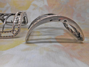 Paire de boucles de chaussures en argent de style géorgien. Vers 1790
