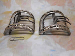 Paire de boucles de chaussures en argent de style géorgien. Vers 1790