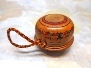 A Painted Tunbridge Ware pin cushion. c 1820