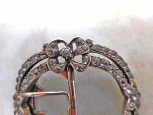 A pair of 18th century paste set shoe buckles.