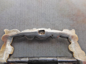 A small 18th century silver buckle. Maker IG.