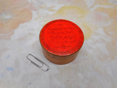 A small wooden pot -'This Gift from Bath...' c1800