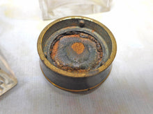 Load image into Gallery viewer, A pair of ink wells from a Victorian writing box. 19thc
