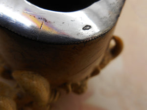 A silver mounted meerschaum pipe. c1872-1922