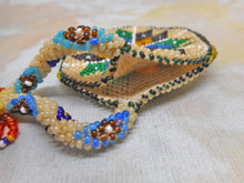 Load image into Gallery viewer, A colourful beadwork &#39;watch pocket&#39;. c1910
