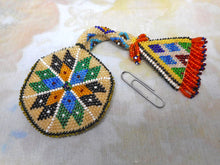 Load image into Gallery viewer, A colourful beadwork &#39;watch pocket&#39;. c1910
