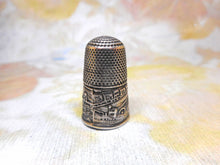 Load image into Gallery viewer, Brighton Chain Pier -a silver souvenir thimble. c1840

