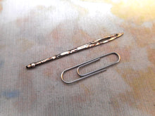 Load image into Gallery viewer, An engraved silver bodkin/ ribbon threader. c1830
