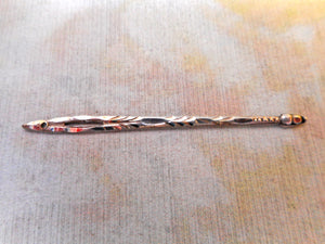 SOLD……An engraved silver bodkin/ ribbon threader. c1830
