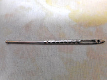 Load image into Gallery viewer, A cut steel bodkin / ribbon threader. c1840
