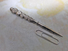 Load image into Gallery viewer, A silver handled stiletto /awl. c1830

