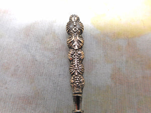 A silver handled stiletto /awl. c1830