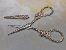 Load image into Gallery viewer, Georgian silver handled scissors and sheath. c1835
