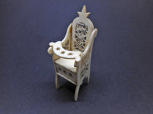 Load image into Gallery viewer, A miniature high chair for a baby doll house doll. c1830
